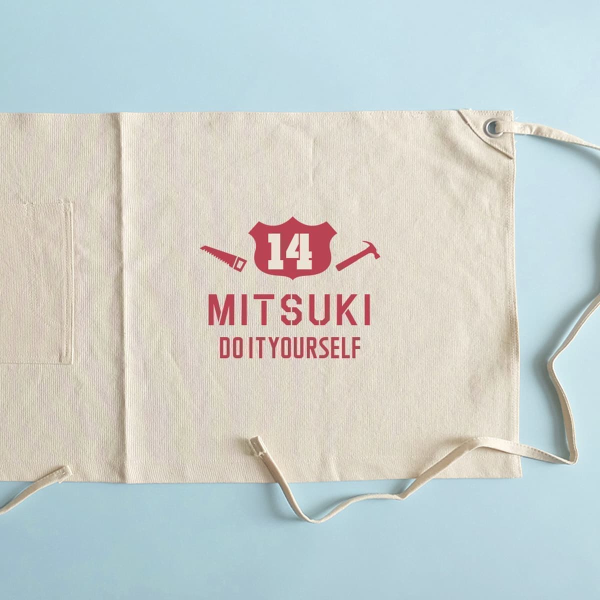 TYPO_キャンバスエプロン_ナチュラル