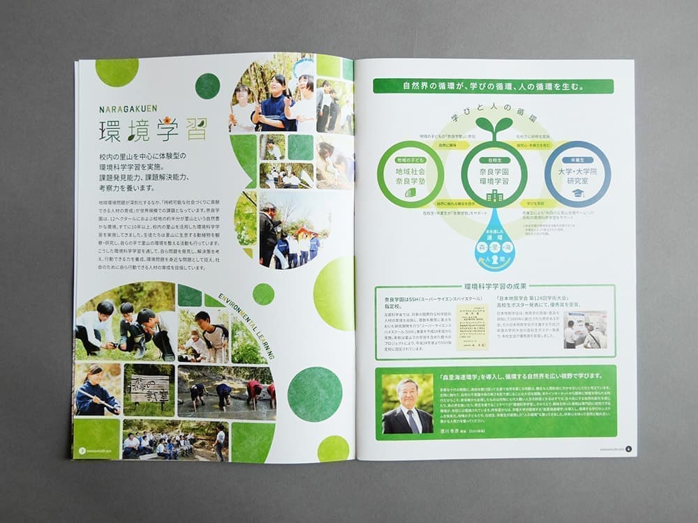 北摂パンフレットデザイン_学校案内_吹田市江坂のデザイン事務所